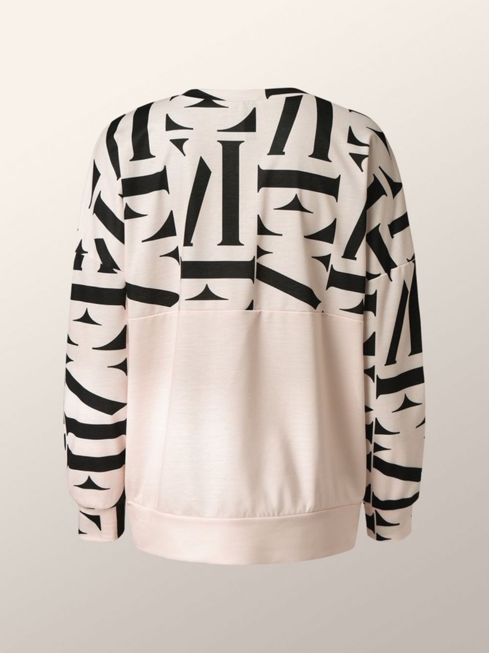 Losse Dagelijkse Tekst Letters Casual Sweatshirt