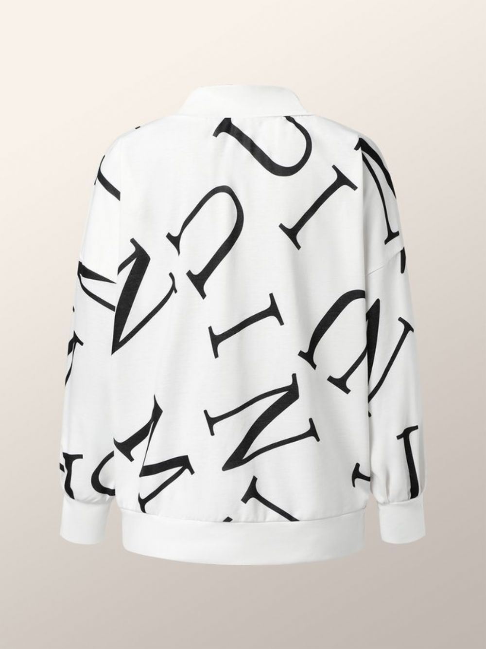 Losvallend Sweatshirt Met Lange Mouwen Ronde Hals