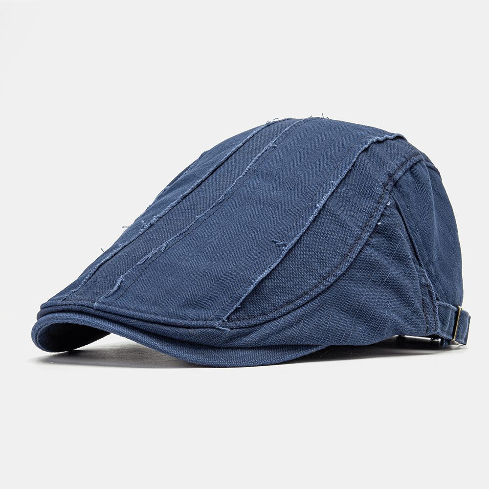 Mannen Make-Oude Patchwork Platte Hoed Britse Retro Eenvoudige Krantenverkoper Hoed Ivy Cap Forward Cap Baret Cap