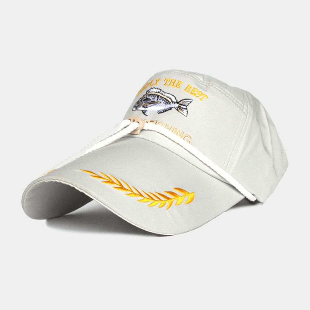 Mannen Outdoor Vissen Cap Cartoon Vis Patroon Zonwering Camping Fietsen Baseball Hoeden Ivy Cap