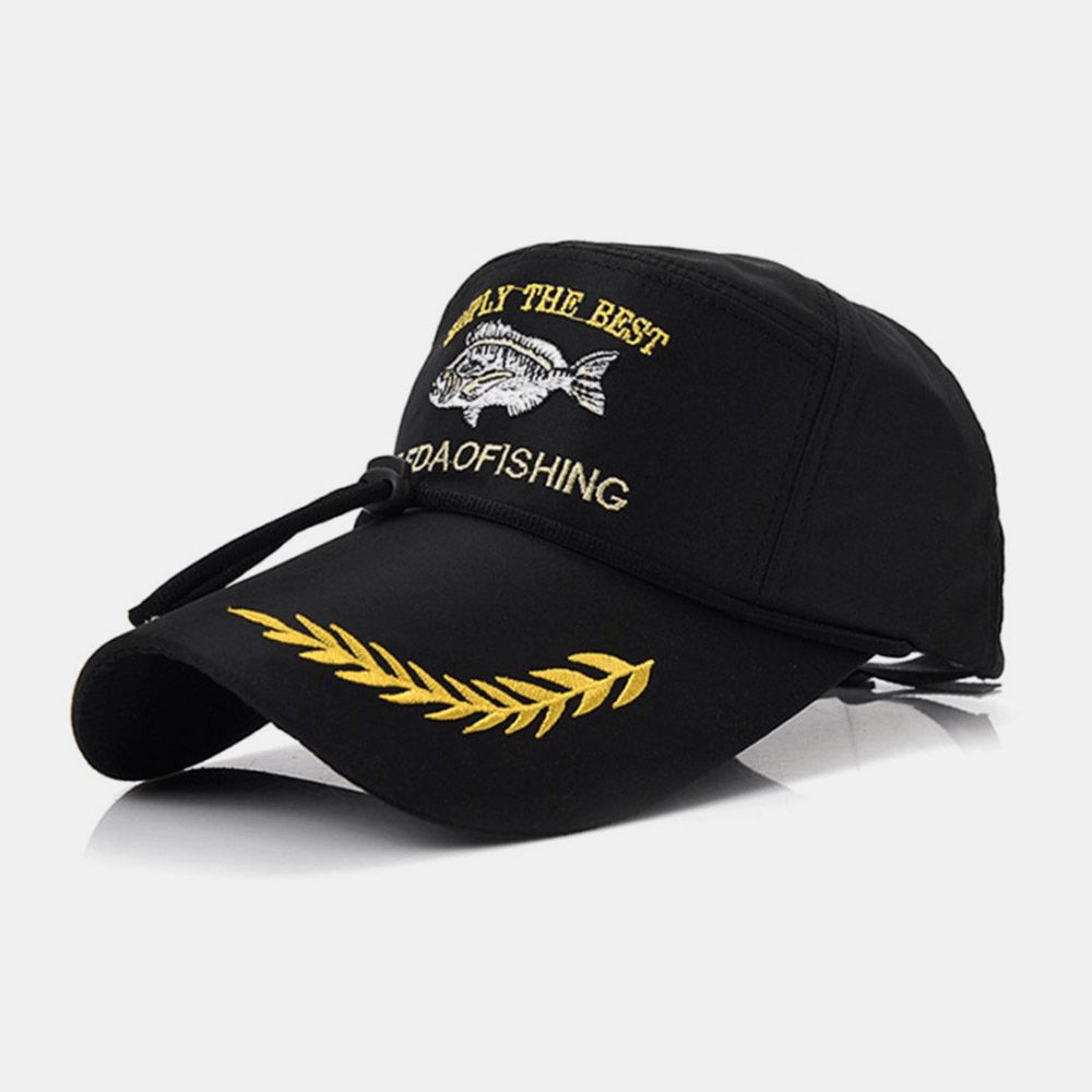 Mannen Outdoor Vissen Cap Cartoon Vis Patroon Zonwering Camping Fietsen Baseball Hoeden Ivy Cap