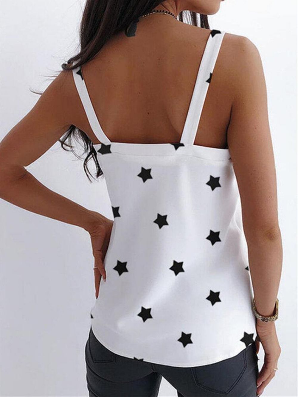 Casual Losse Zomertanktops Met Sterrenprint Dames