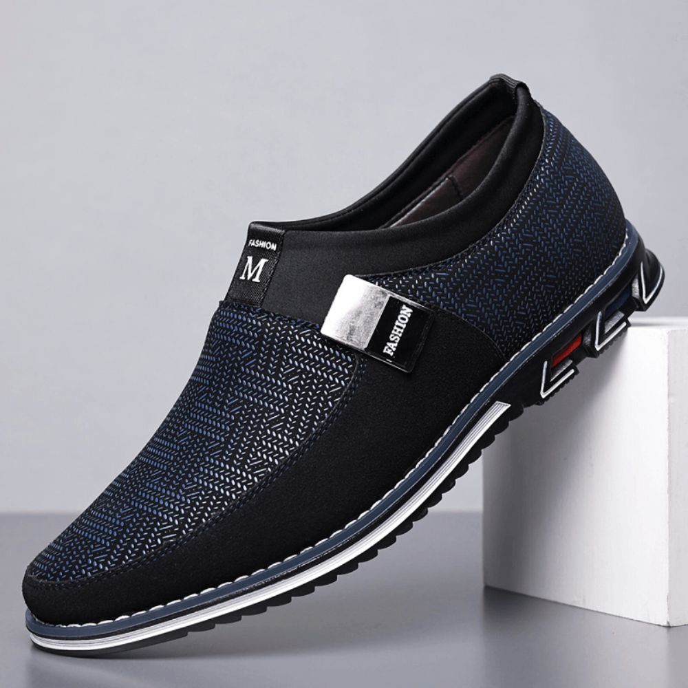 Heren Ademende Non Slip Comfortabele Zachte Bodem Slip Op Casual Business Loafers Schoenen