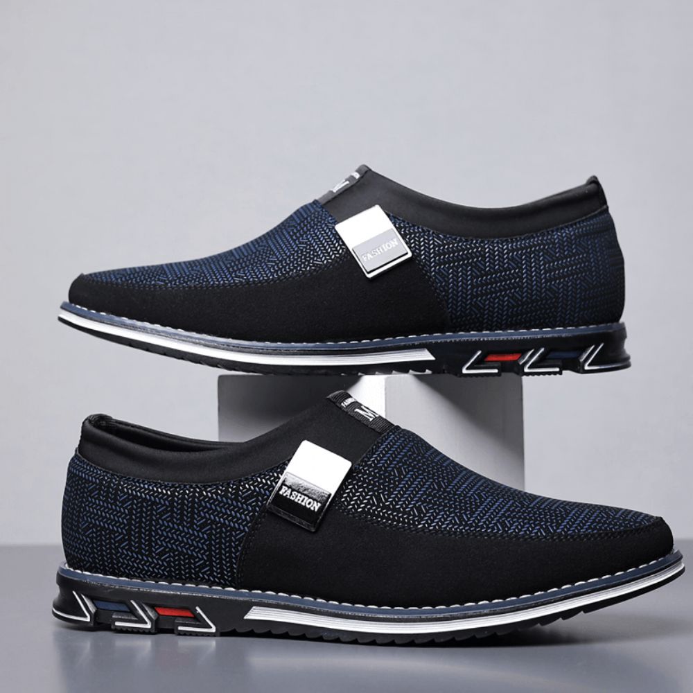 Heren Ademende Non Slip Comfortabele Zachte Bodem Slip Op Casual Business Loafers Schoenen