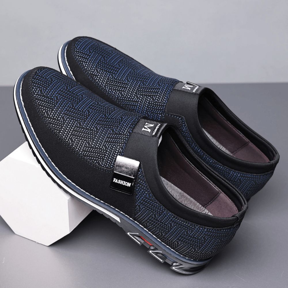 Heren Ademende Non Slip Comfortabele Zachte Bodem Slip Op Casual Business Loafers Schoenen