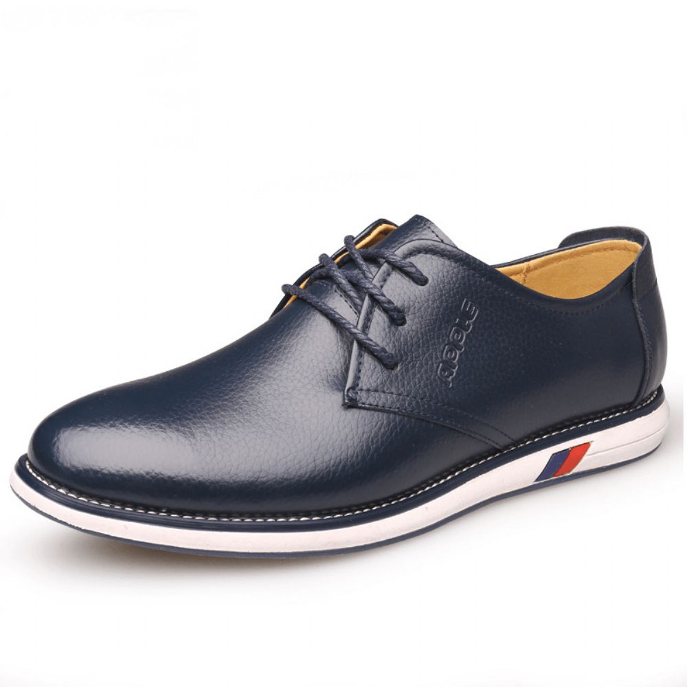 Heren Rundleder Ademend Antislip Comfortabele Klassieke Casual Zakelijke Schoenen