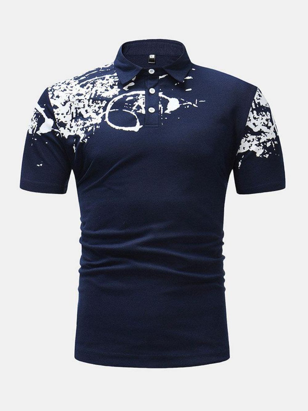 Casual Golfshirts Heren Met Opgevouwen Kraag Korte Mouwen