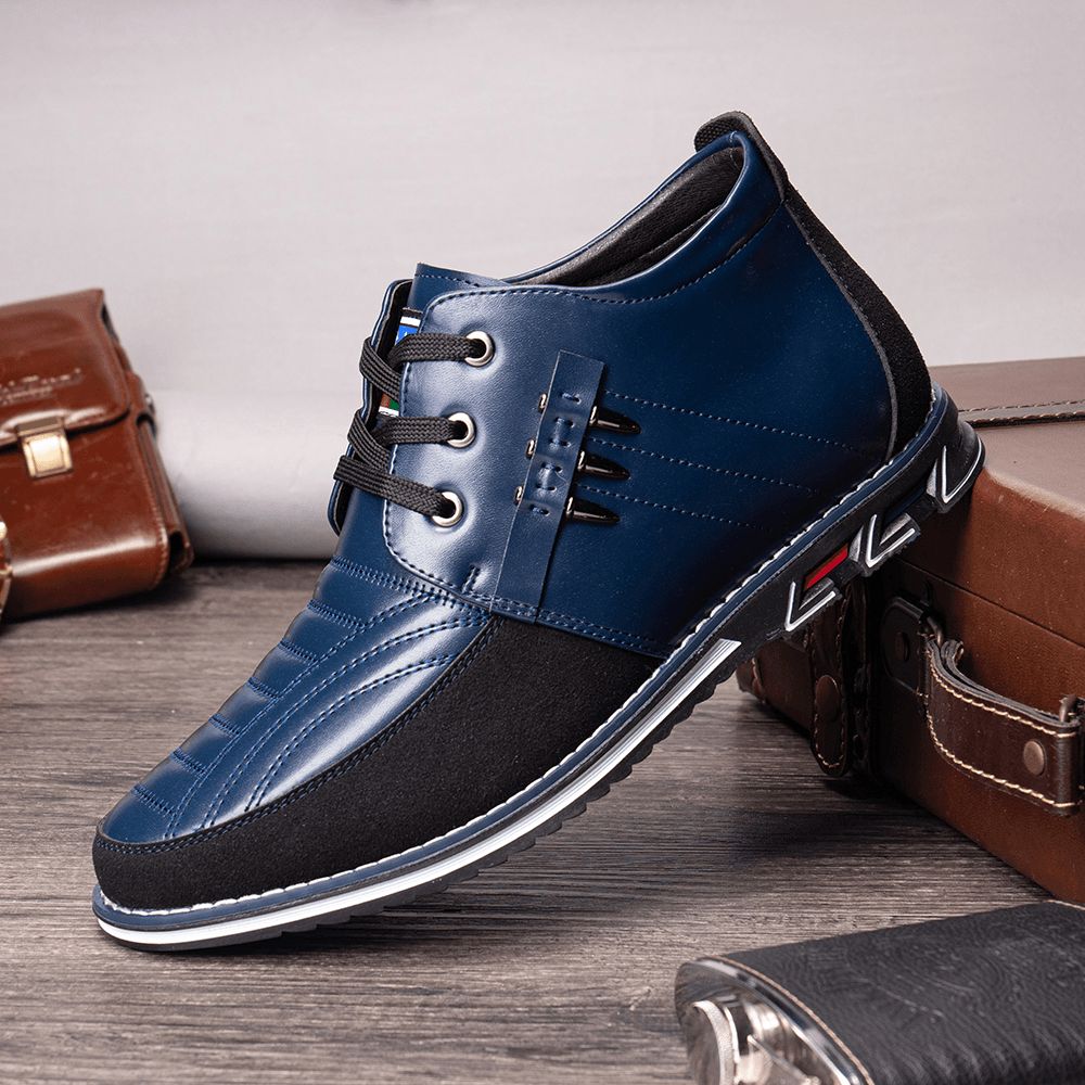 Heren Klassieke Soft Sole Lace-Up Business Casual Enkellaarsjes