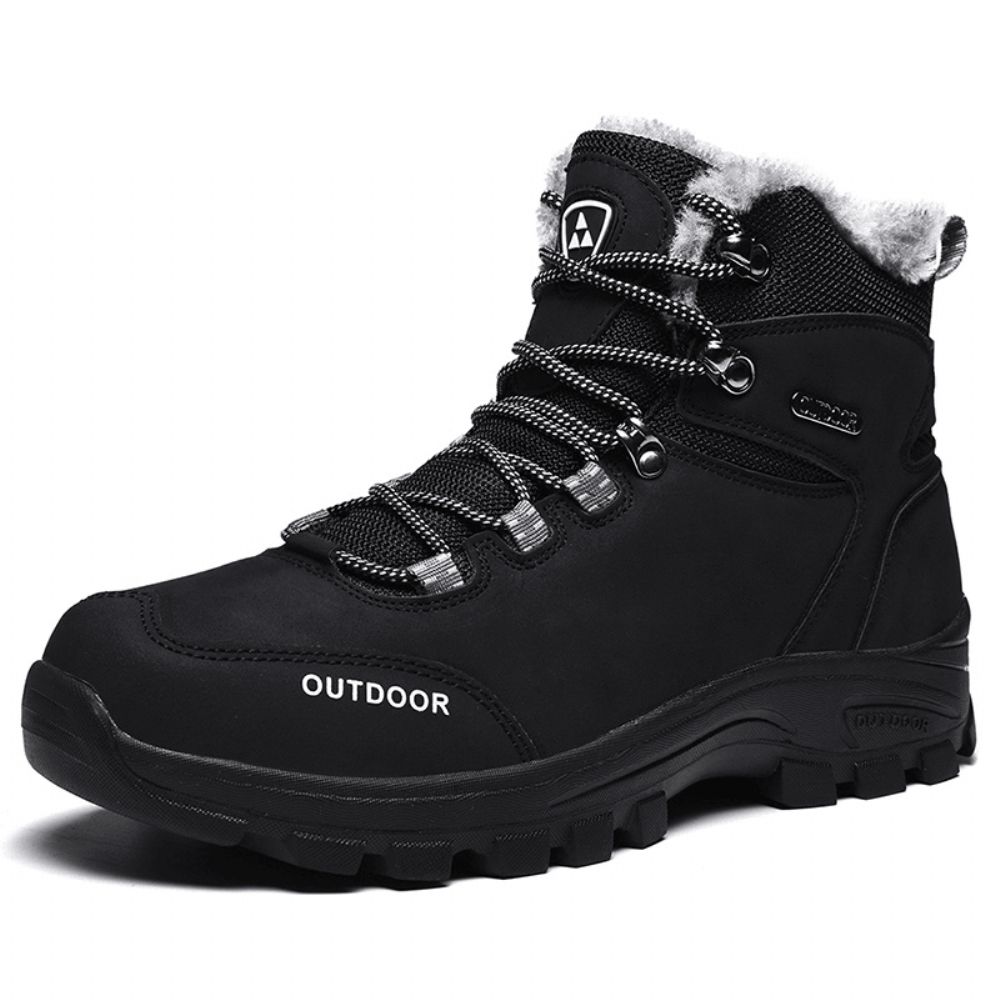 Heren Outdoor Comfortabele Antislip Draagbare Pluche Warme Winter Wandelschoenen