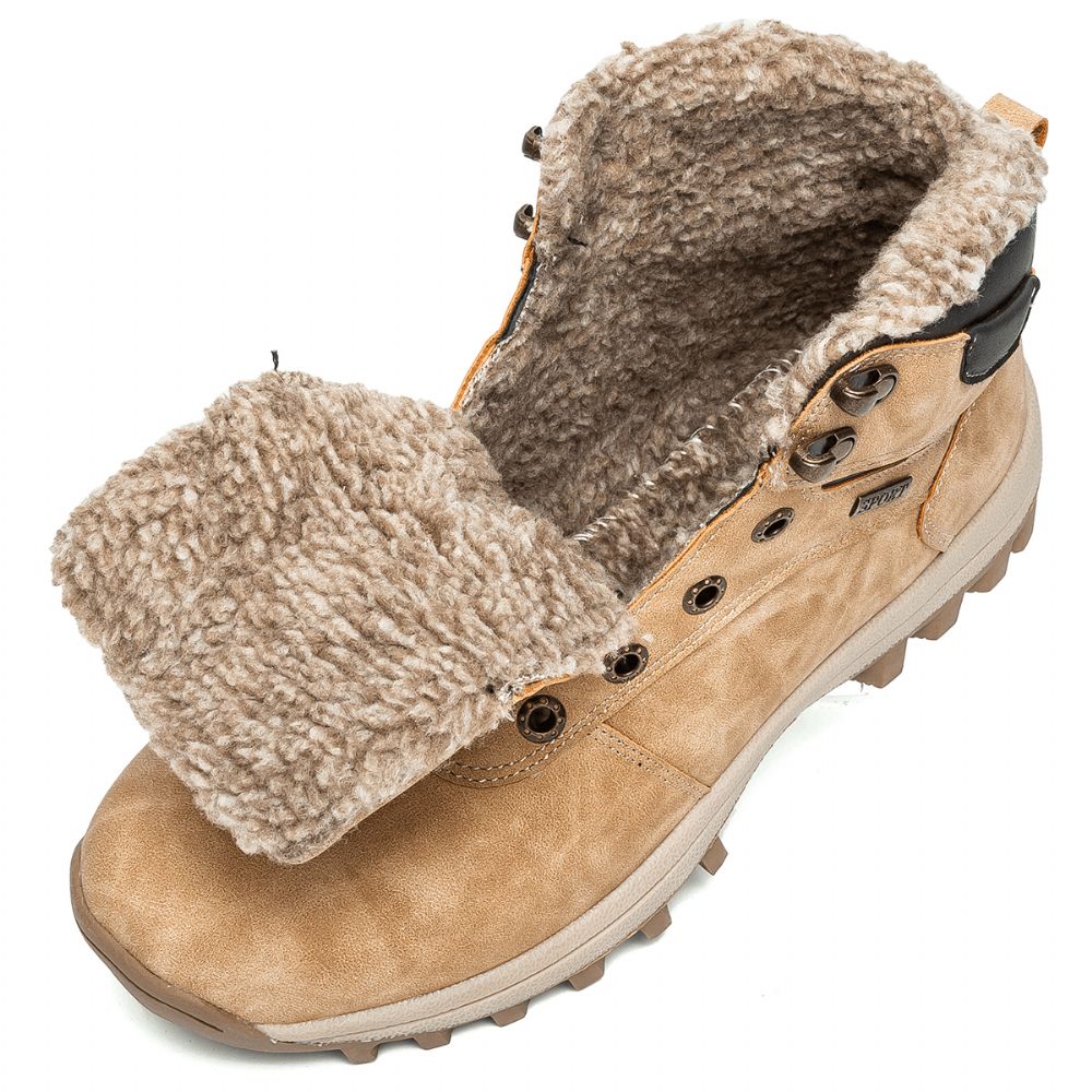 Heren Outdoor Waterdichte Warm Gevoerde Antislip Wandelschoenen