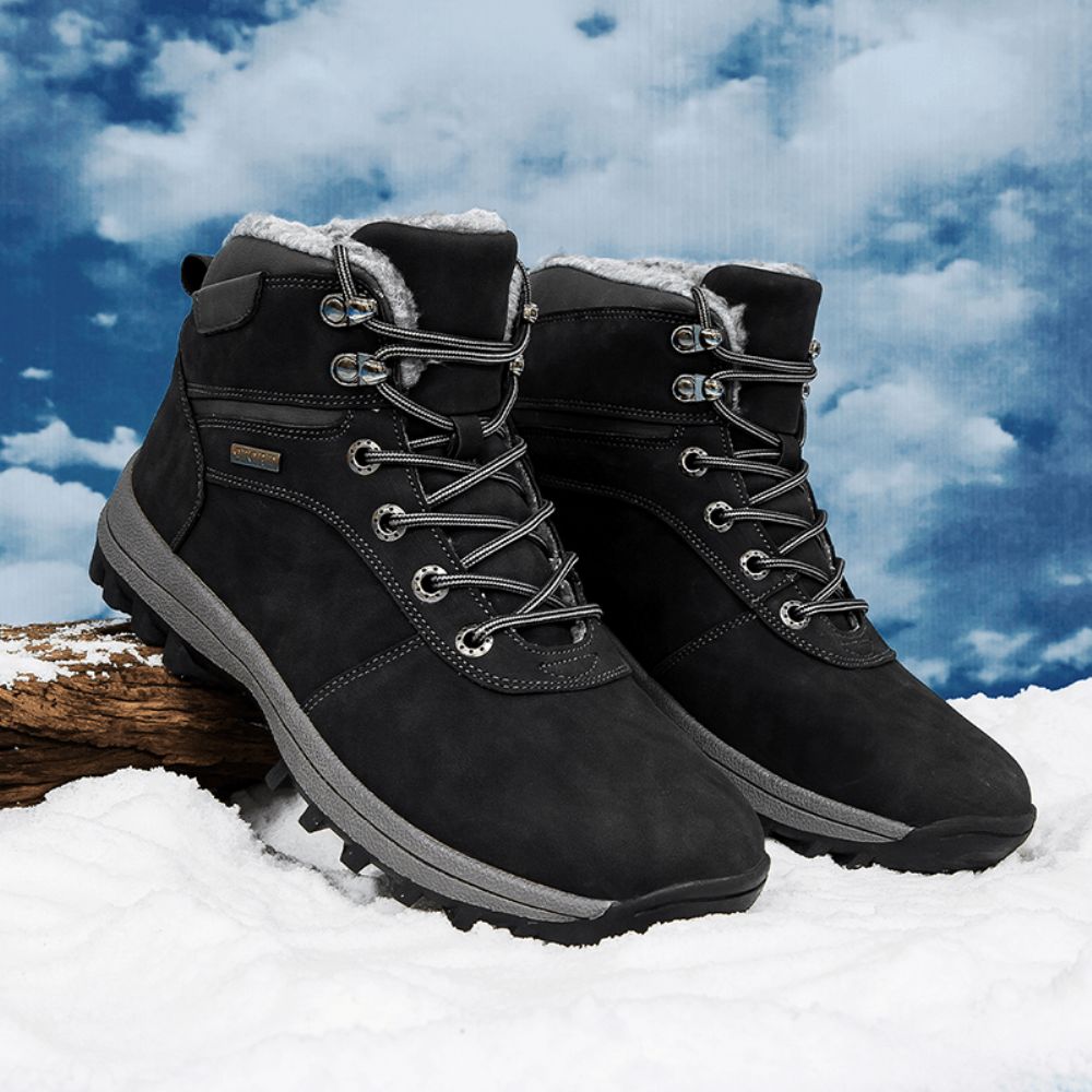 Heren Outdoor Waterdichte Warm Gevoerde Antislip Wandelschoenen