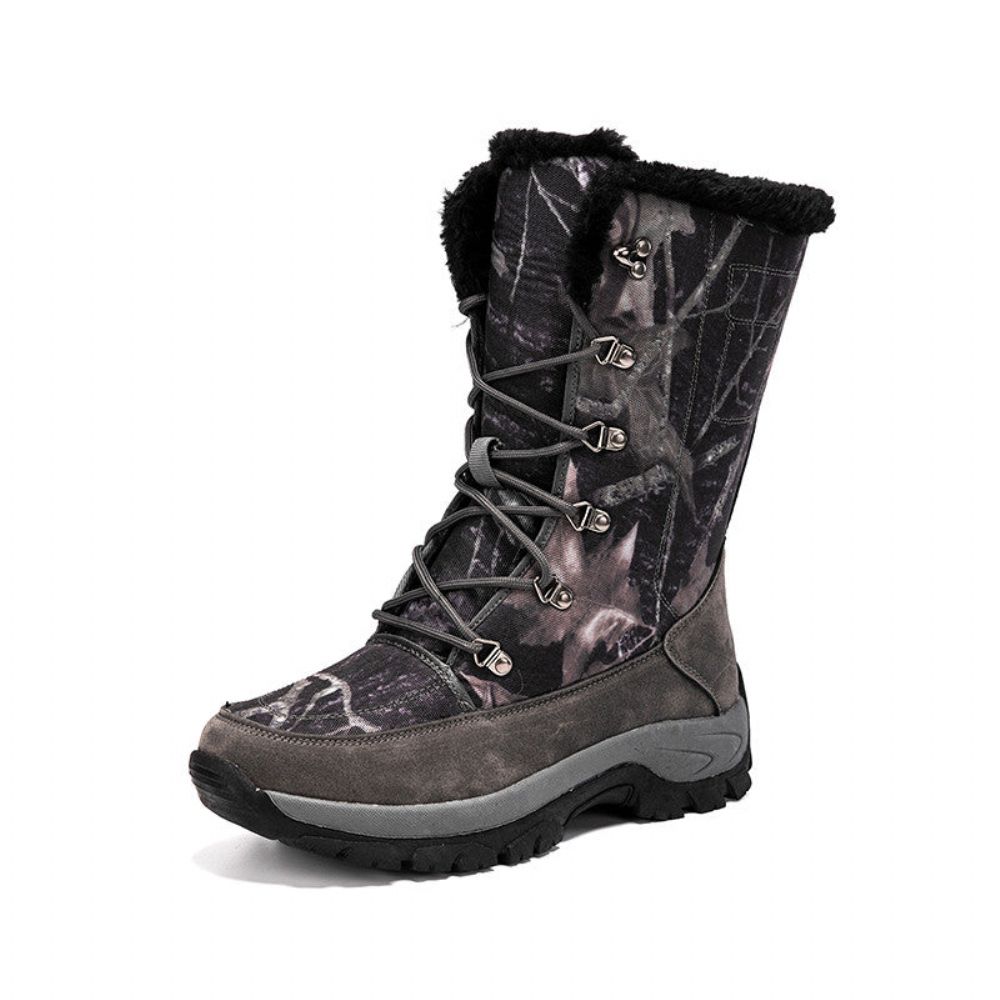 Winter Outdoor Dikke Katoenen Schoenen High-Top Plus Fluwelen Schoenen