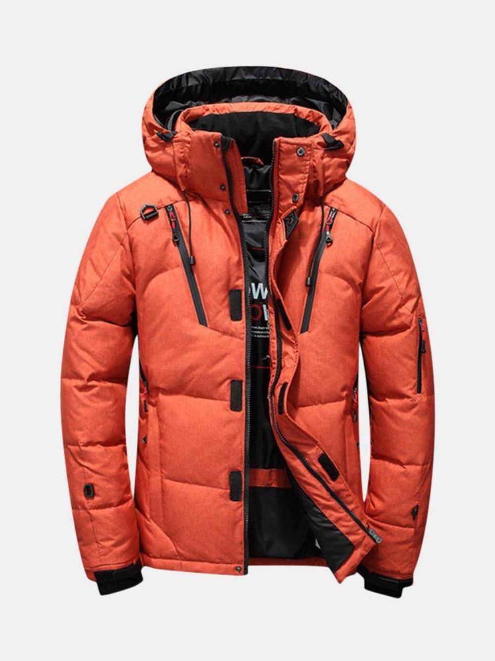 Heren Winter Outdoor Dikke Warme Donsjack Geïsoleerde Parka