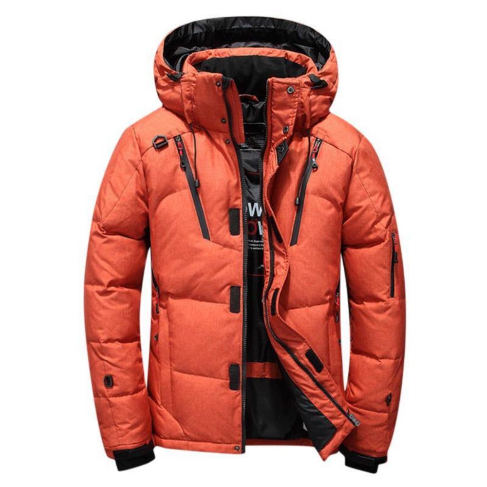 Heren Winter Outdoor Dikke Warme Donsjack Geïsoleerde Parka