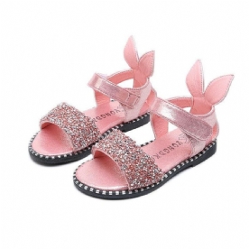 Sandalen Met Strass-Versiering Meisjes Met Konijnenoren