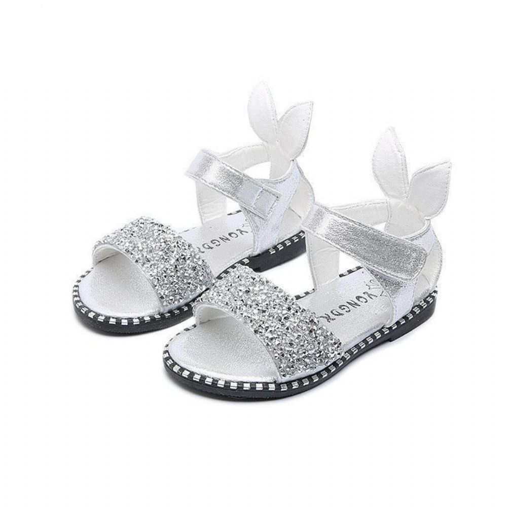 Sandalen Met Strass-Versiering Meisjes Met Konijnenoren