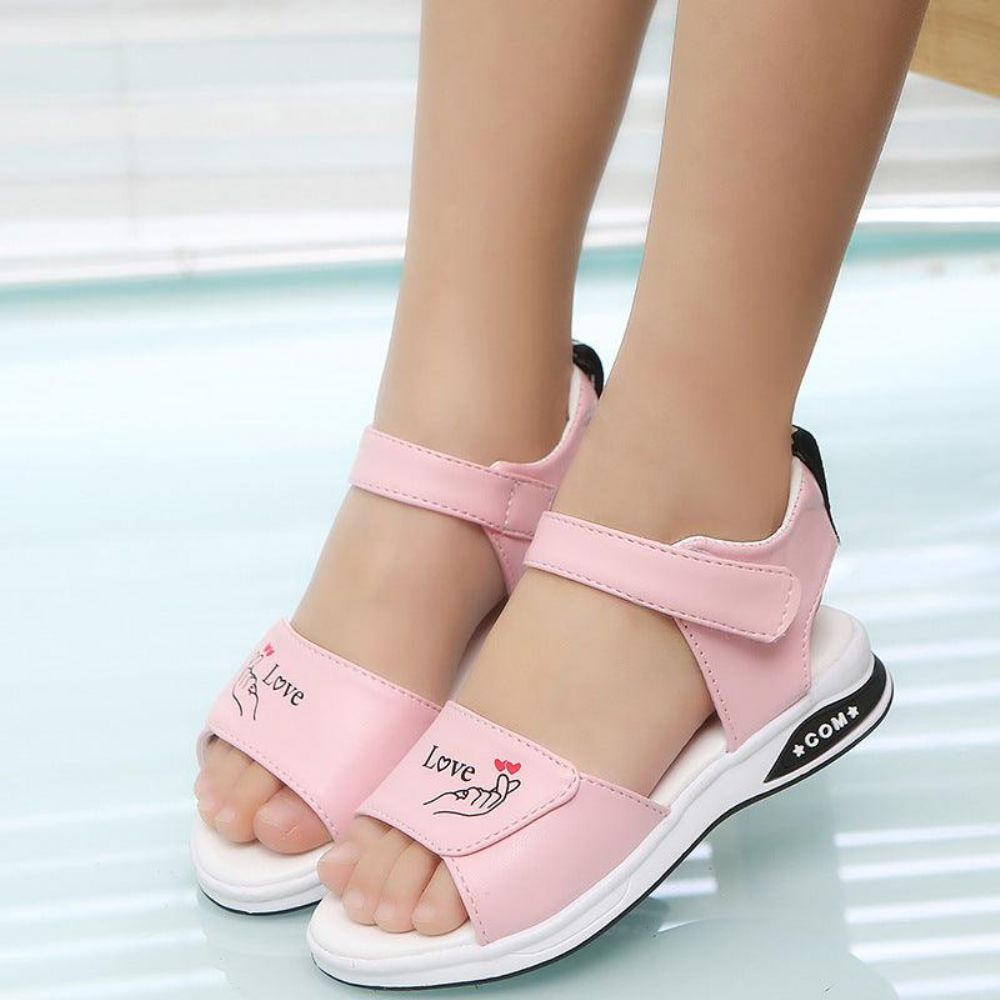 Schattige Platte Rubberen Sandalen Meisjes