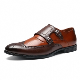 Heren Brogue Gesneden Casual Zakelijke Kantoor Lederen Oxfords