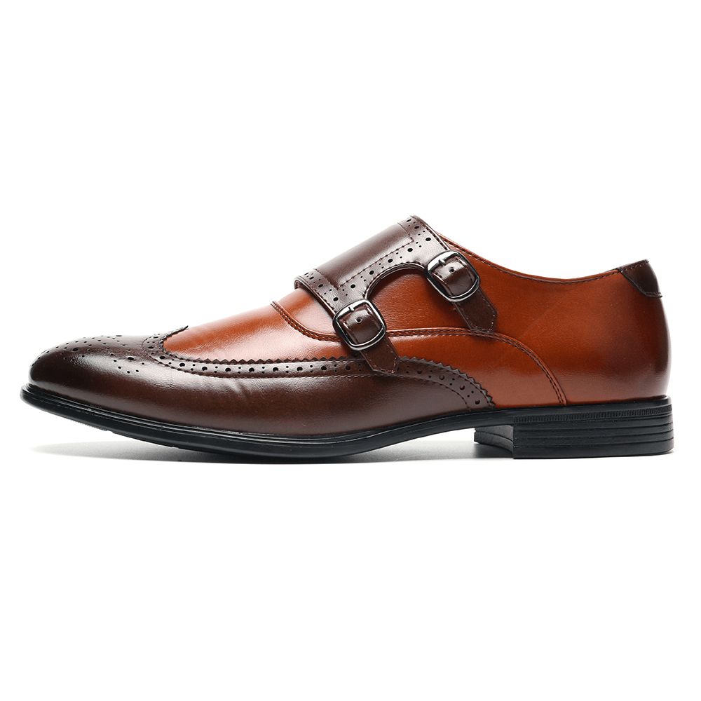 Heren Brogue Gesneden Casual Zakelijke Kantoor Lederen Oxfords