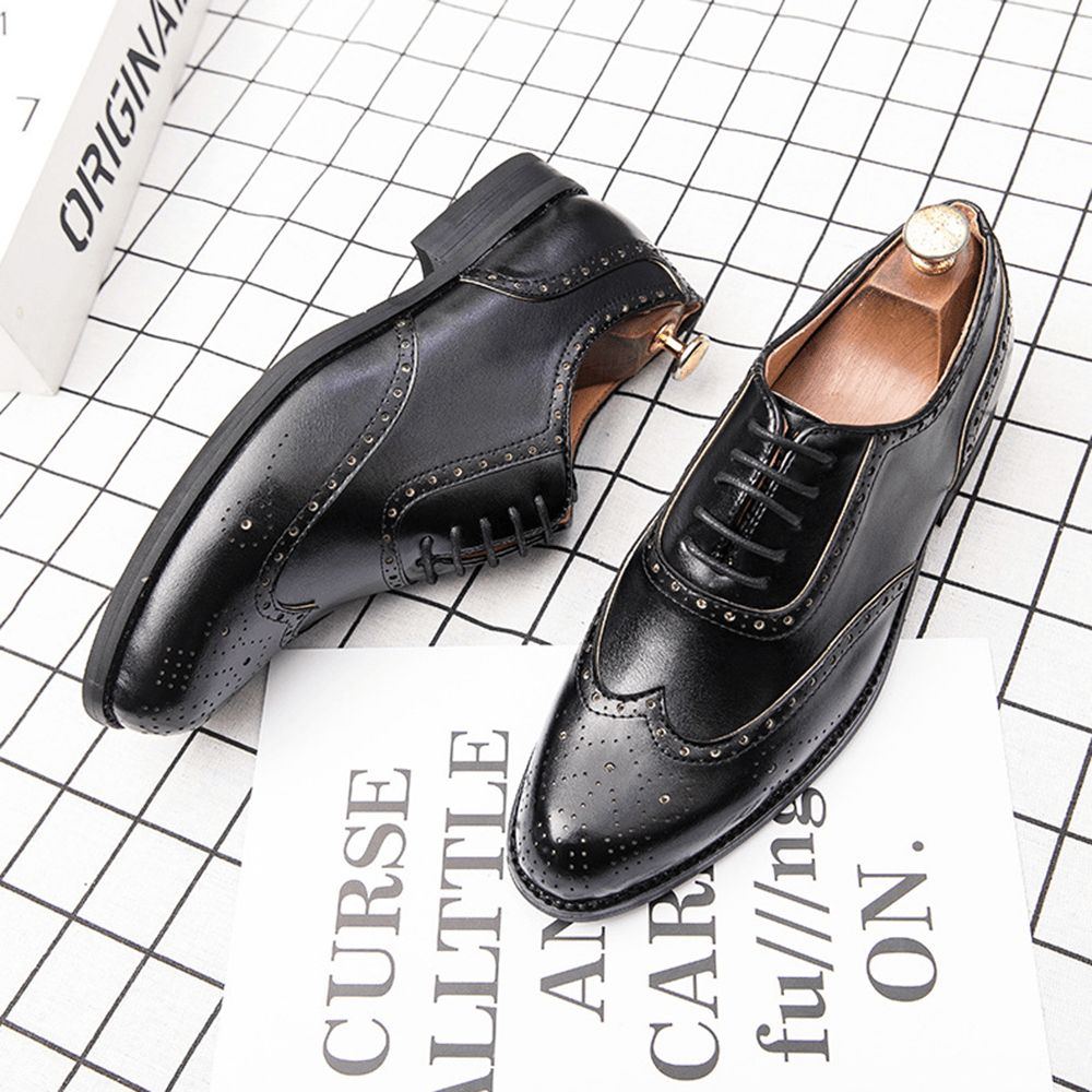 Heren Brogue Gesneden Formele Kleding Schoen Casual Zakelijke Oxfords