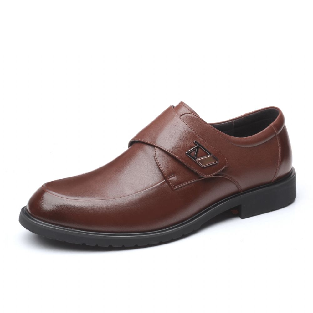 Heren Klittenband Koeienhuid Zachte Zool Casual Zakelijke Oxfords