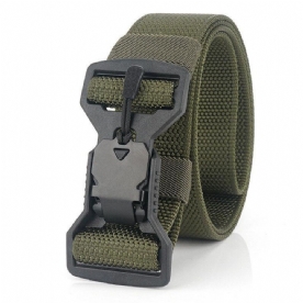 125Cm Heren Casual Nylon Tactische Riem Kunststof Magneet Functie Gesp Militaire Riemen