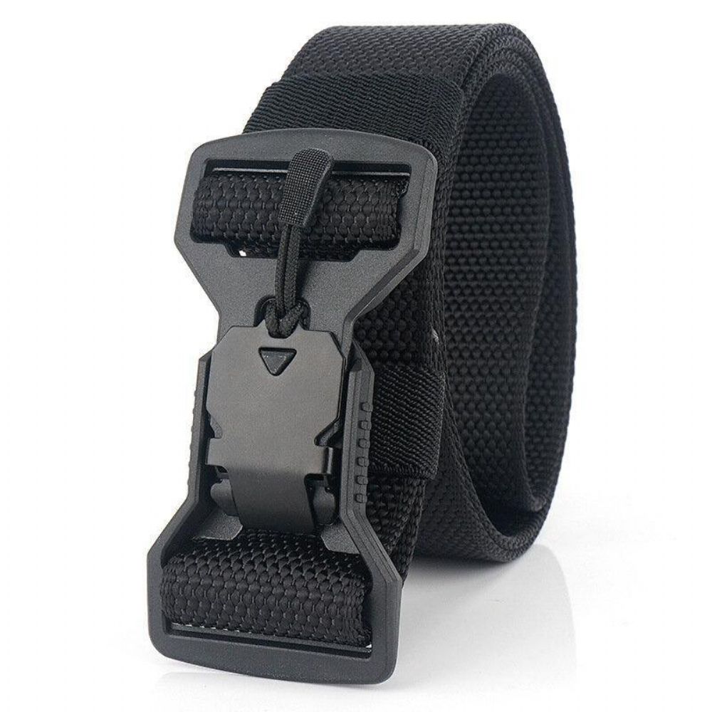 125Cm Heren Casual Nylon Tactische Riem Kunststof Magneet Functie Gesp Militaire Riemen