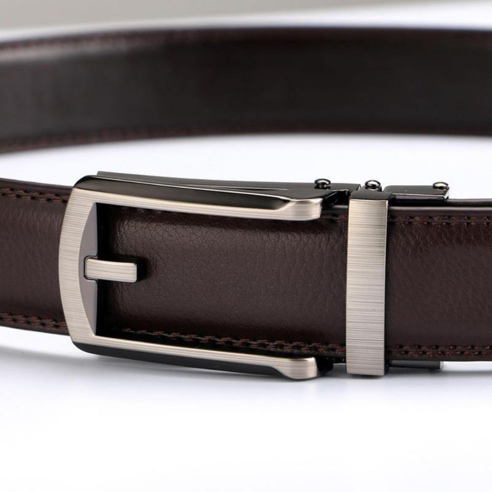 Heren Casual Buiten Automatische Gesp Lederen Riem