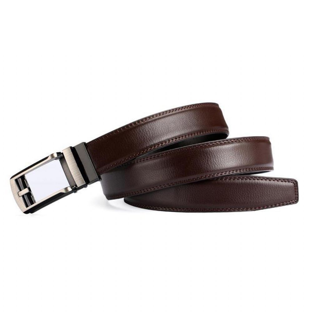 Heren Casual Buiten Automatische Gesp Lederen Riem