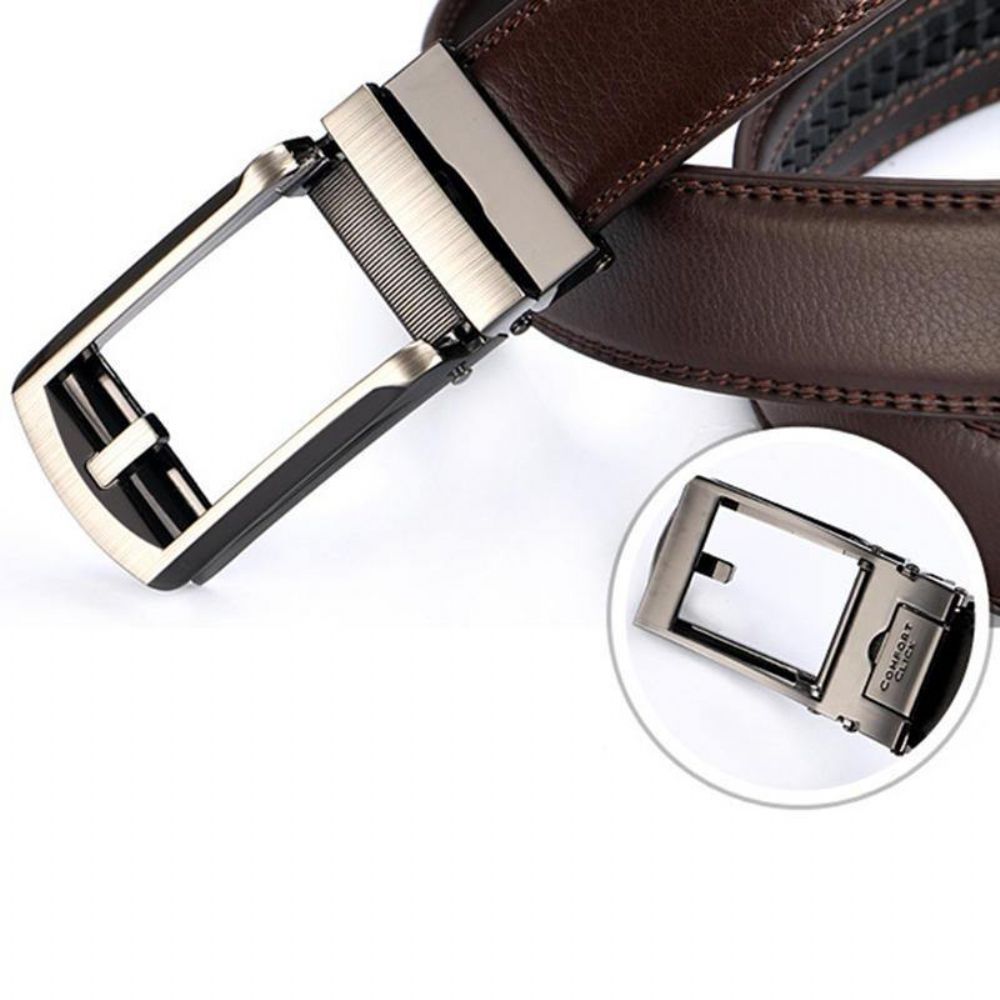 Heren Casual Buiten Automatische Gesp Lederen Riem