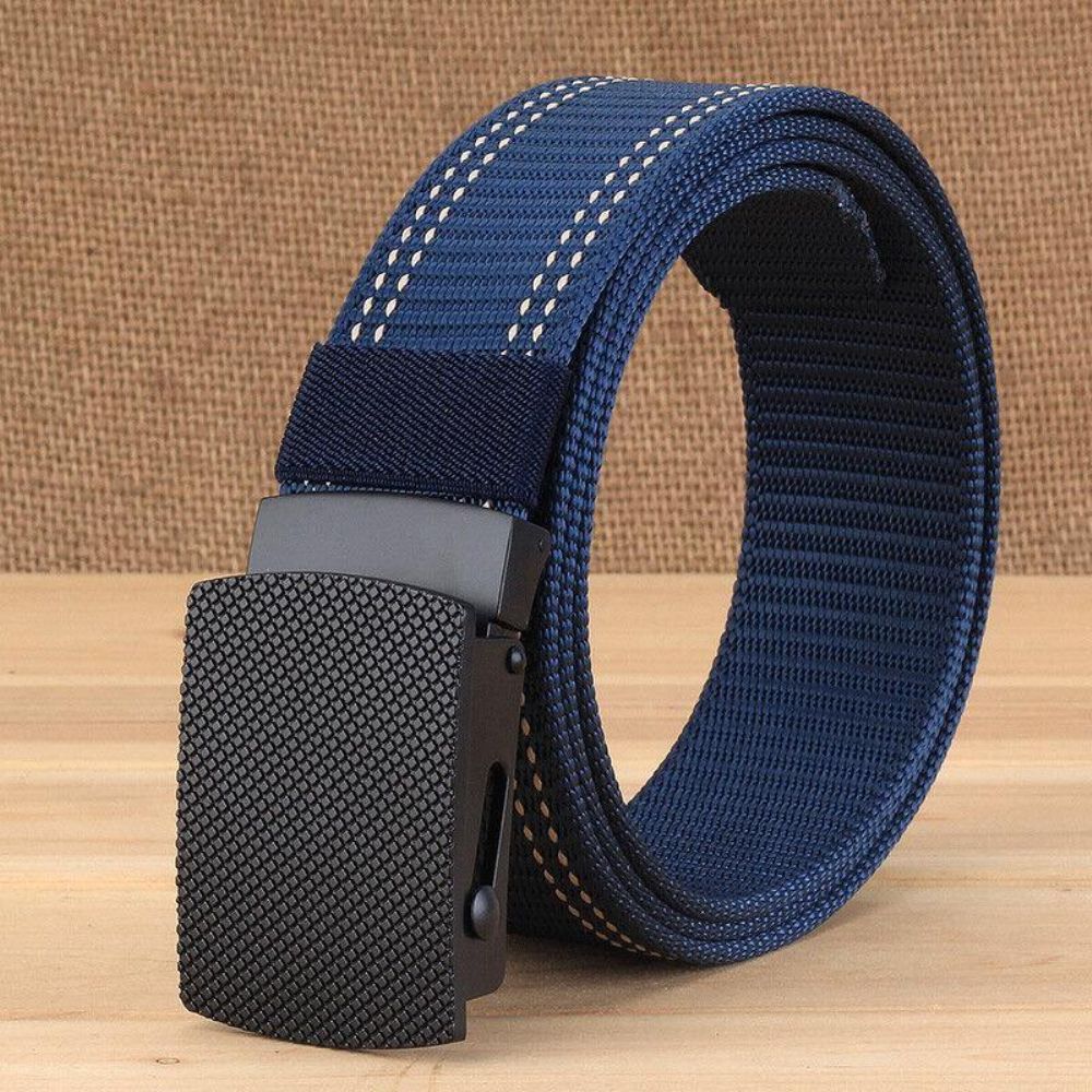 Heren Casual Outdoor Nieuwe Casual Nylon Riem Trendy Legering Gesp Dikke Riem