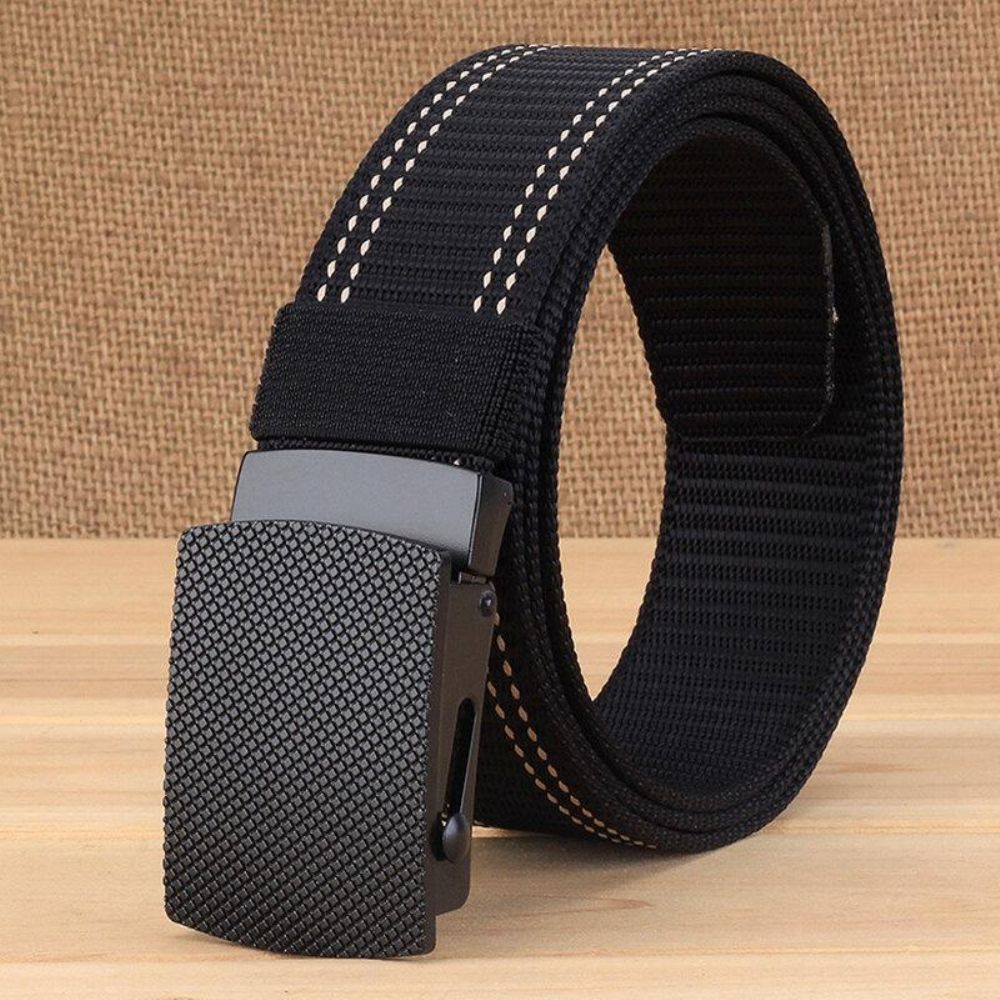 Heren Casual Outdoor Nieuwe Casual Nylon Riem Trendy Legering Gesp Dikke Riem