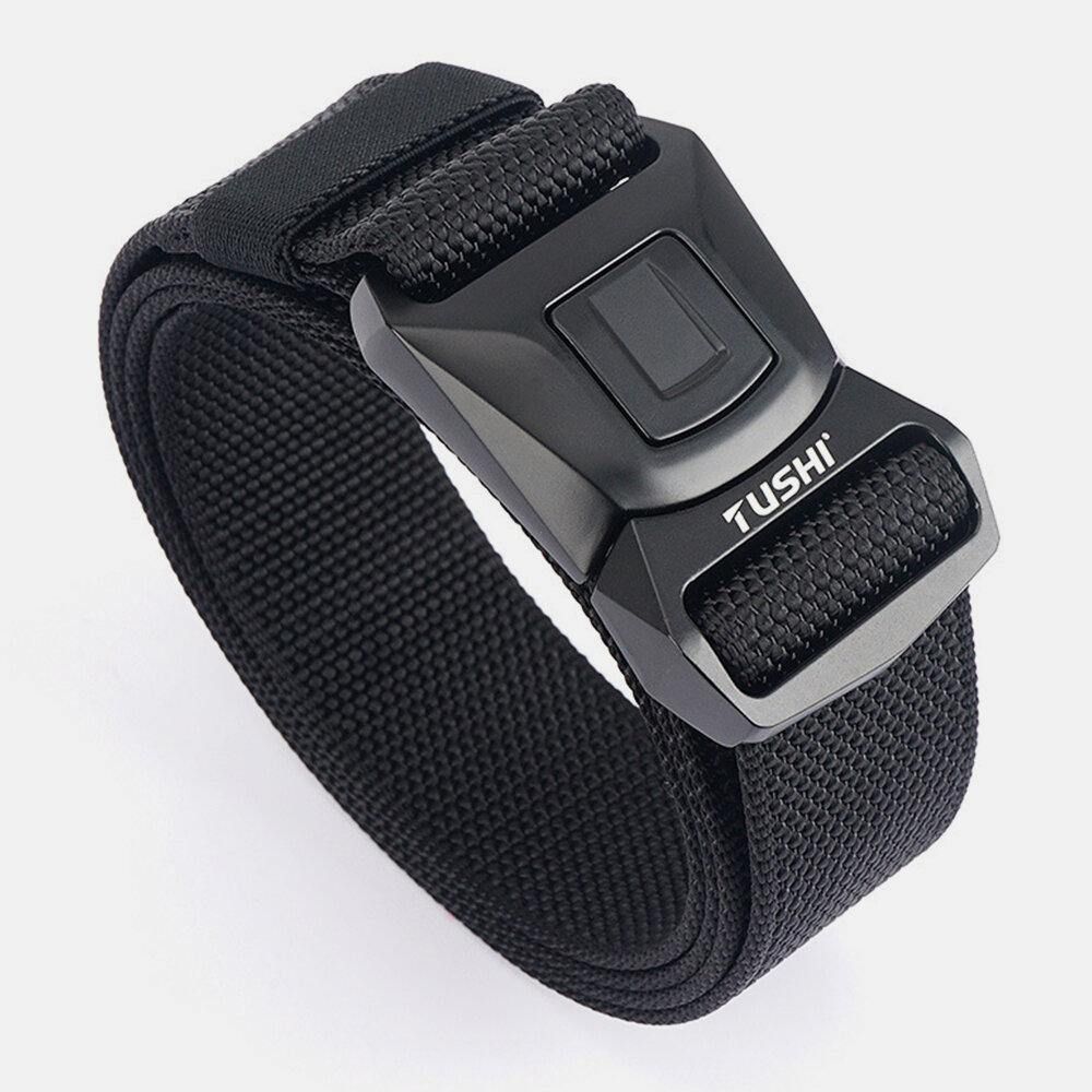 Heren Nylon Quick Release Insert-Buckle 125Cm Ademend Sneldrogend Outdoor Veiligheidsgordel Training Tactics Belt