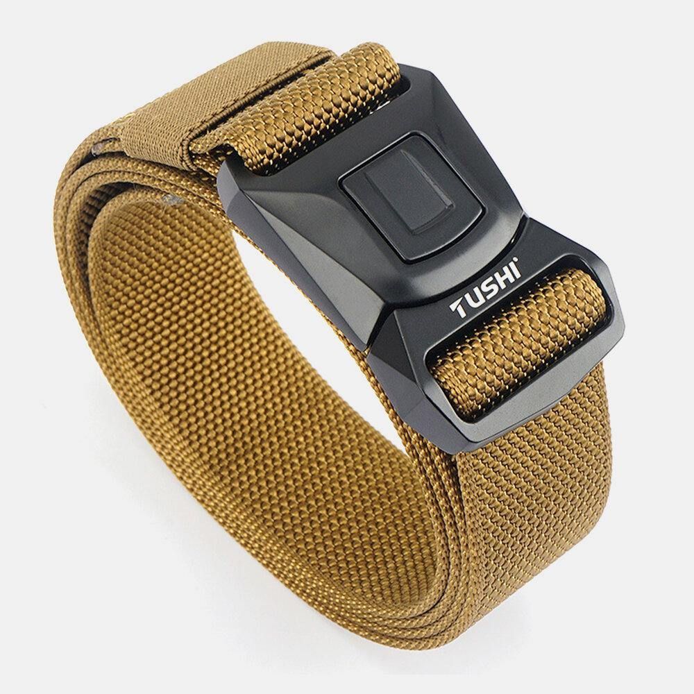 Heren Nylon Quick Release Insert-Buckle 125Cm Ademend Sneldrogend Outdoor Veiligheidsgordel Training Tactics Belt