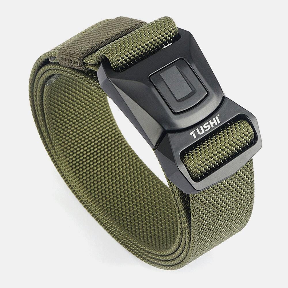 Heren Nylon Quick Release Insert-Buckle 125Cm Ademend Sneldrogend Outdoor Veiligheidsgordel Training Tactics Belt