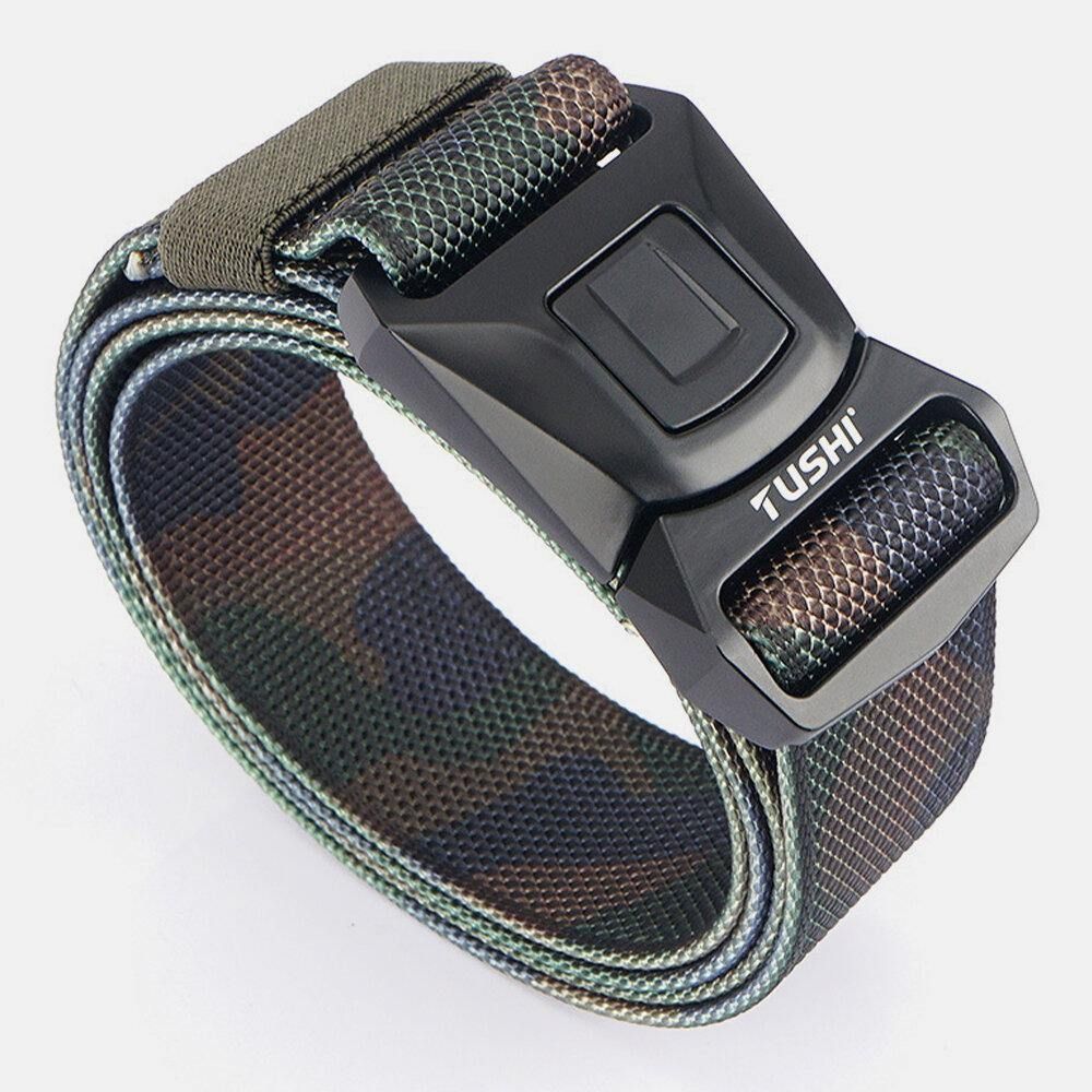 Heren Nylon Quick Release Insert-Buckle 125Cm Ademend Sneldrogend Outdoor Veiligheidsgordel Training Tactics Belt