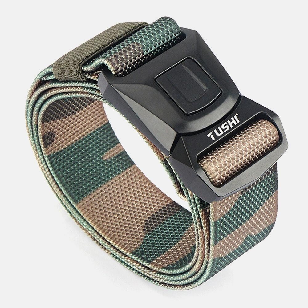 Heren Nylon Quick Release Insert-Buckle 125Cm Ademend Sneldrogend Outdoor Veiligheidsgordel Training Tactics Belt