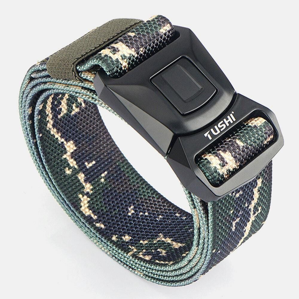 Heren Nylon Quick Release Insert-Buckle 125Cm Ademend Sneldrogend Outdoor Veiligheidsgordel Training Tactics Belt