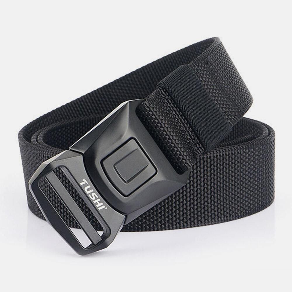 Heren Nylon Quick Release Insert-Buckle 125Cm Ademend Sneldrogend Outdoor Veiligheidsgordel Training Tactics Belt