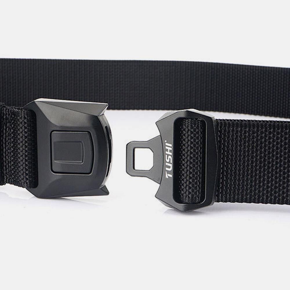 Heren Nylon Quick Release Insert-Buckle 125Cm Ademend Sneldrogend Outdoor Veiligheidsgordel Training Tactics Belt