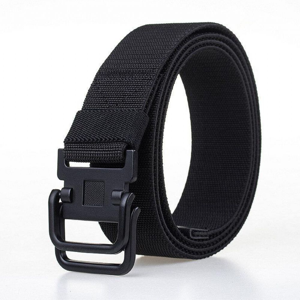 Heren Plate Buckle Canvas Belt Sport Duurzame Broek Strip Outdoor Wild Casual Belt