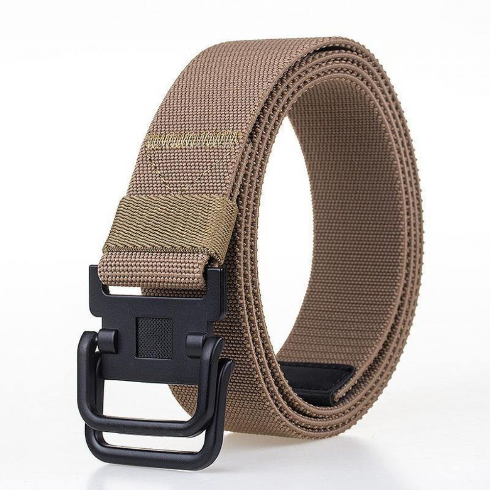 Heren Plate Buckle Canvas Belt Sport Duurzame Broek Strip Outdoor Wild Casual Belt