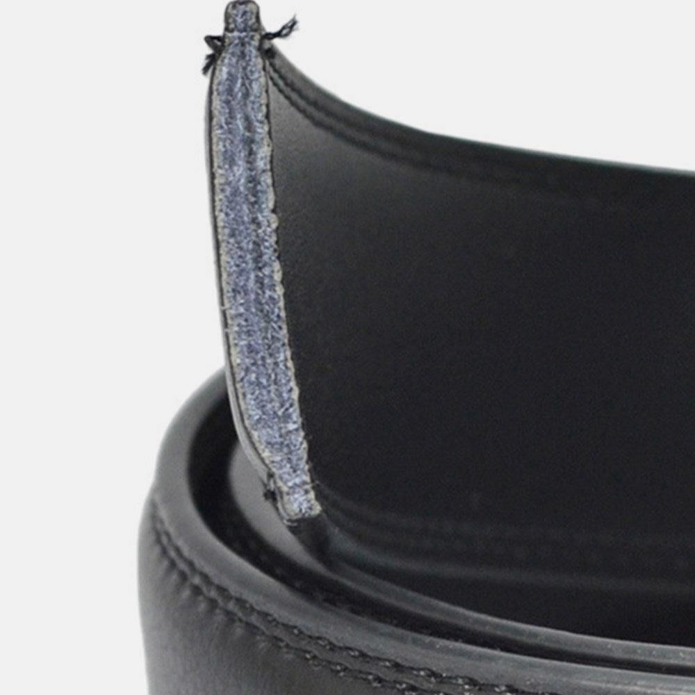 Mannen Echt Leer Rechthoekige Legering Automatische Gesp 3.5 Cm Casual Zakelijke Wilde Riem