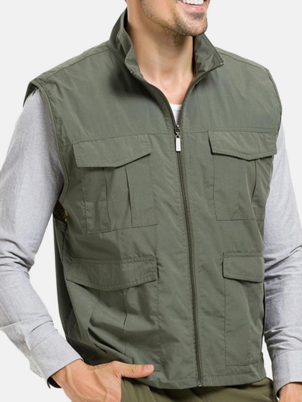 Waterdicht Qiuck Dry Ademend Outdoor Utility Vest Heren