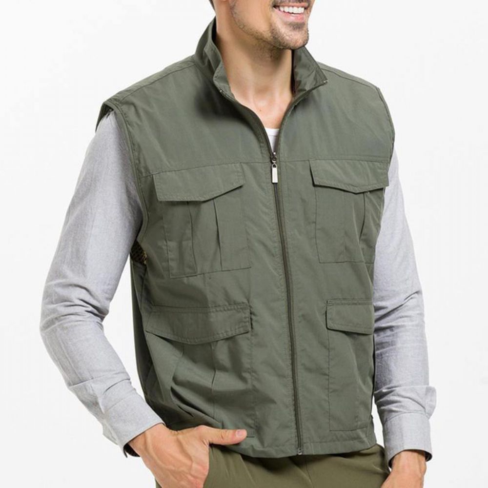 Waterdicht Qiuck Dry Ademend Outdoor Utility Vest Heren