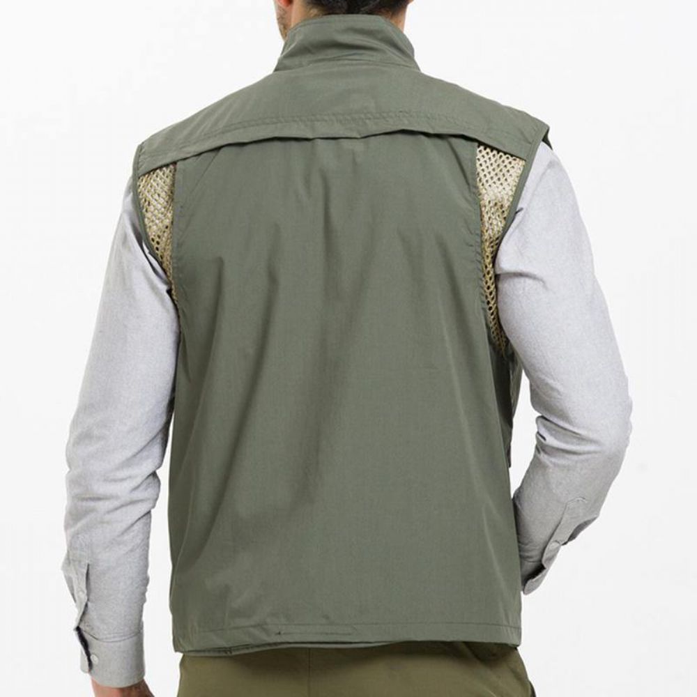 Waterdicht Qiuck Dry Ademend Outdoor Utility Vest Heren