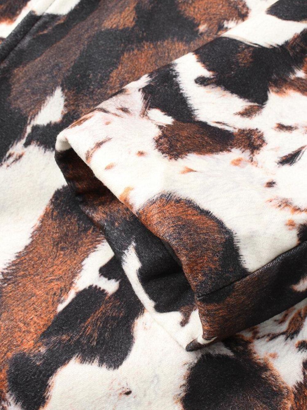 Halflange Trenchcoats Met Abstracte Print Enkele Rij Knopen Heren