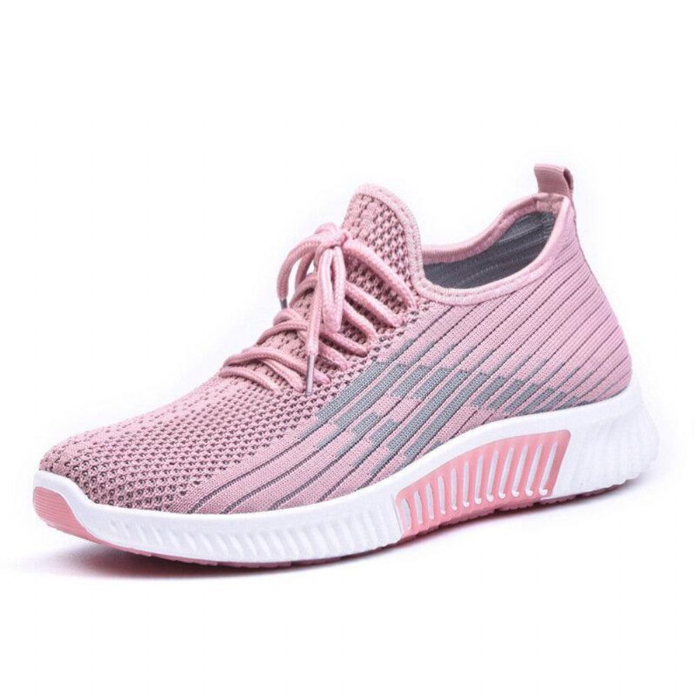 Dames Casual Mesh Ademende Zachte Antislip Platte Sneakers