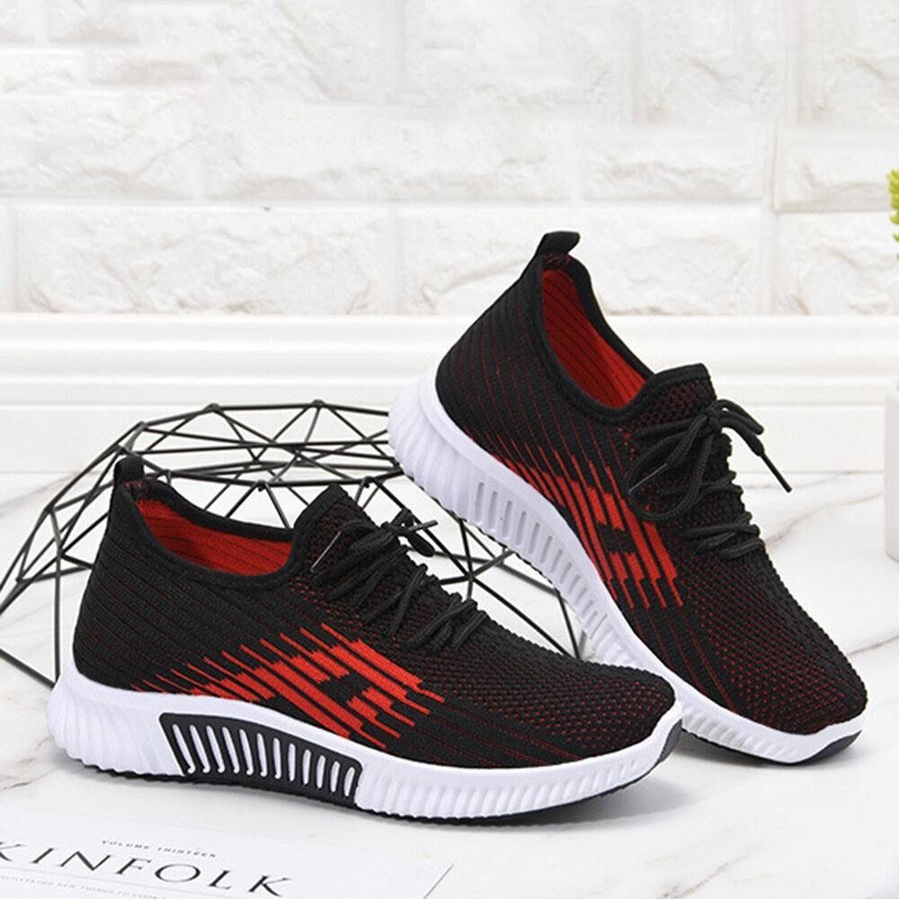 Dames Casual Mesh Ademende Zachte Antislip Platte Sneakers