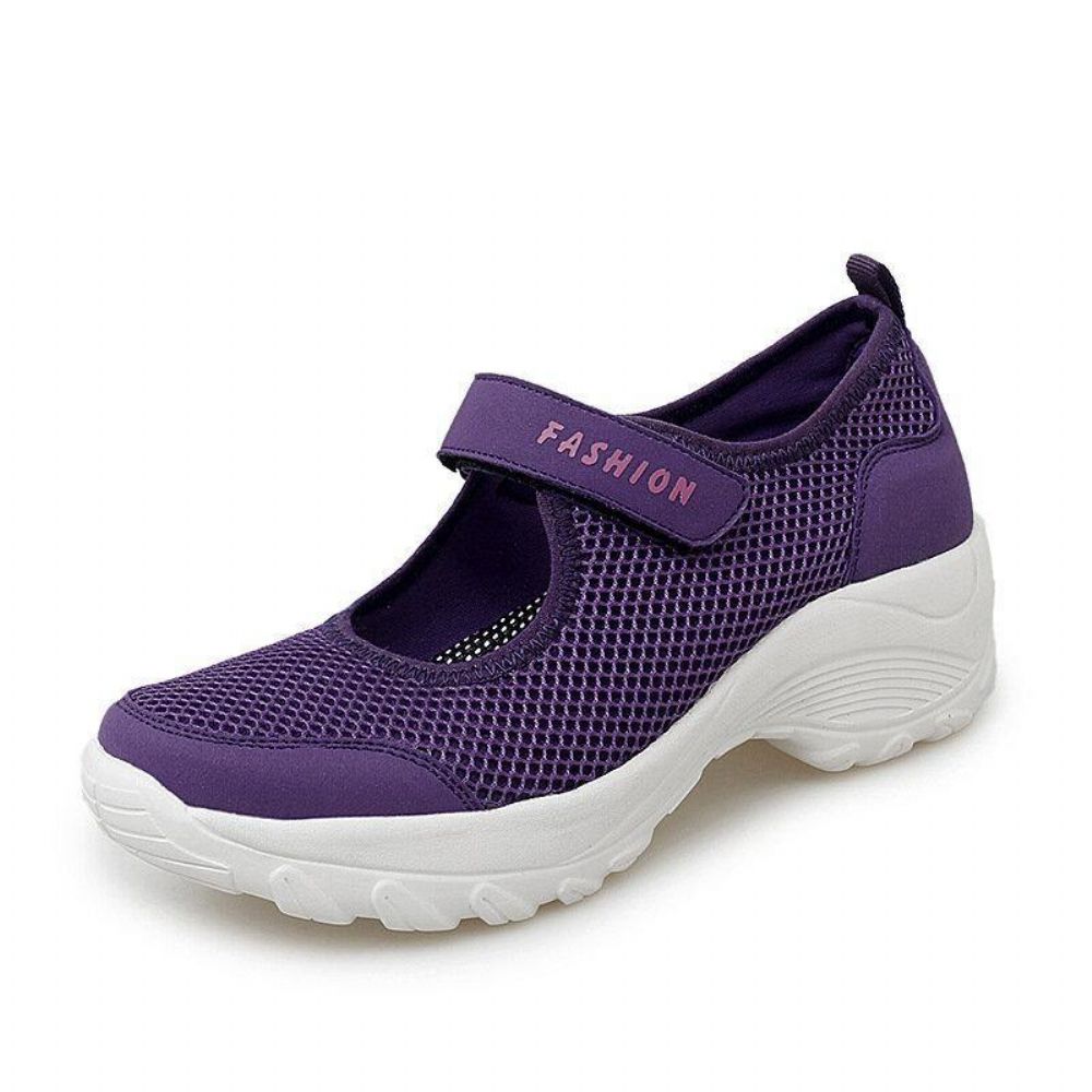 Dames Grote Maat Ademend Mesh Platform Outdoor Sportschoenen